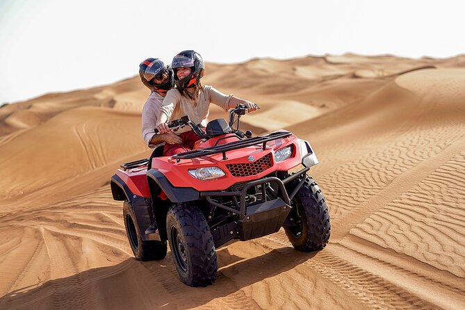 ATV Quad Bike Tour in Desert Dubai | Double Rider | Hotel Transfers